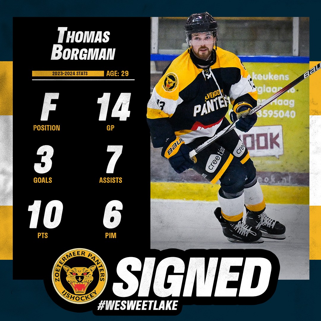 Thomas Borgman Zoetermeer Panters IJshockey Eredivisie