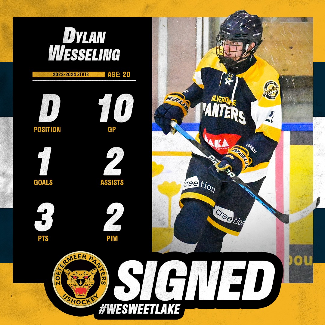 Dylan Wesseling Zoetermeer Panters IJshockey Eredivisie