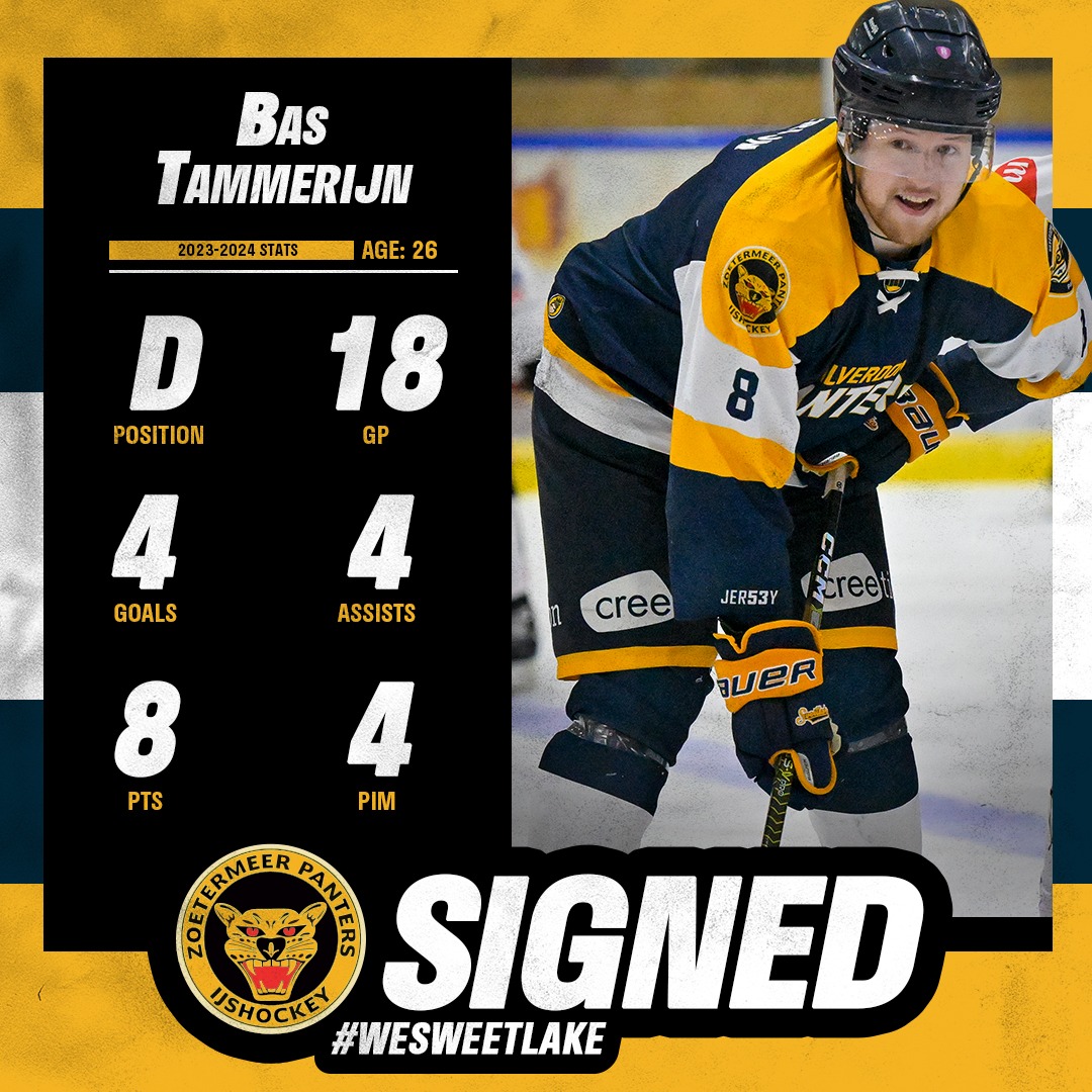 Bas Tammerijn Zoetermeer Panters IJshockey Eredivisie
