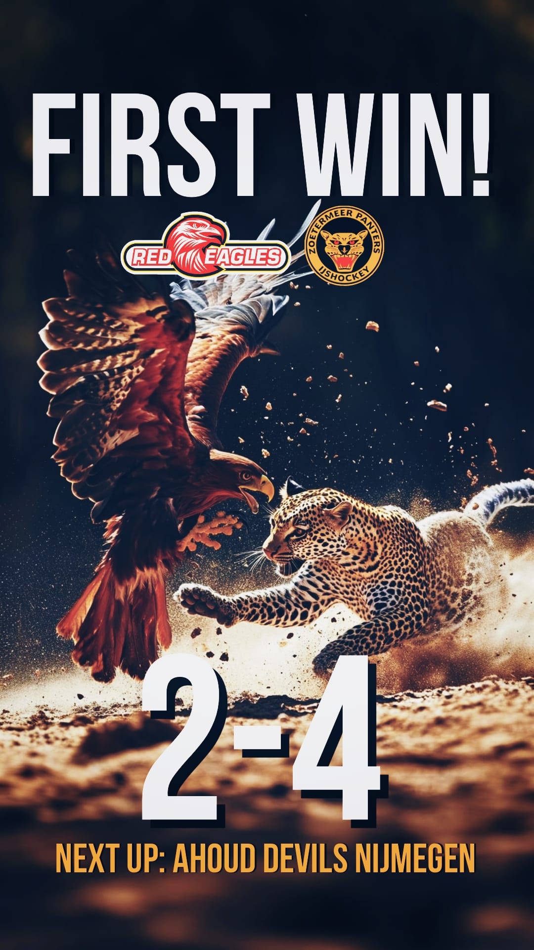 Zoetermeer Panters Red Eagles Den Bosch IJshockey Eredivisie