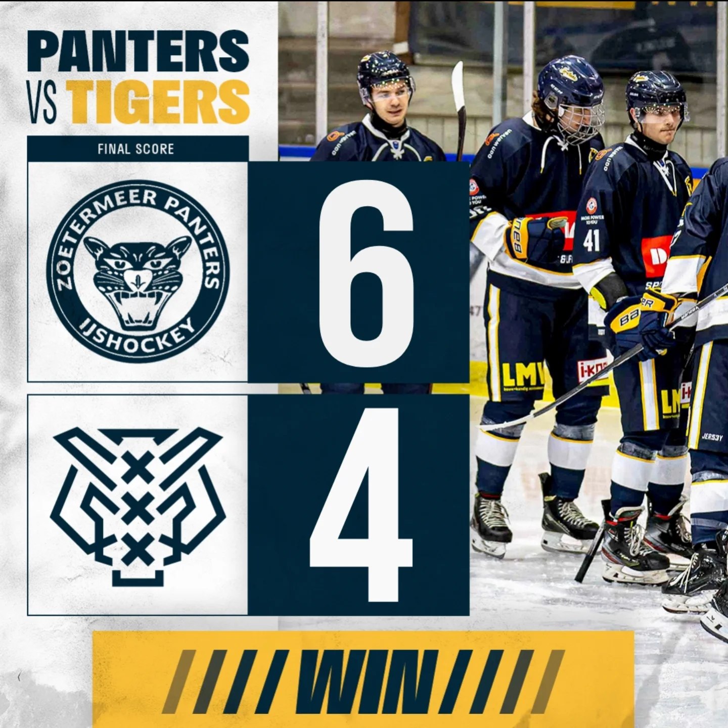 Amsterdam Tigers Zoetermeer Panters Eredivisie IJshockey