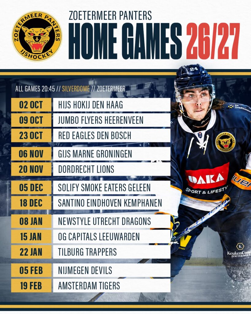 Zoetermeer Panters Eredivisie IJshockey Xavi Vunderink